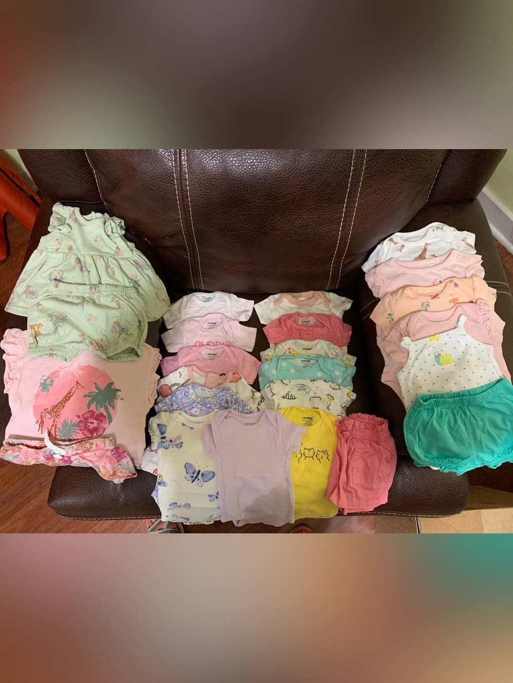 Carter’s & more infant girl’s 24 piece BUNDLE EUC